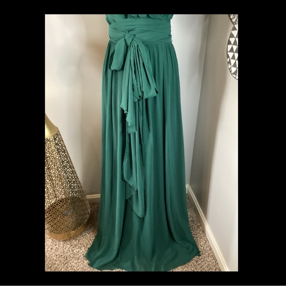 Plus Size Chic Strapless Green Gown Size 1X - Picture 6 of 9